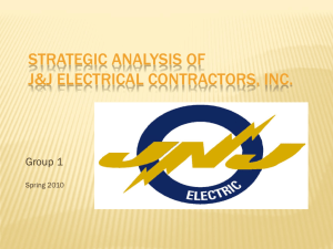 Strategic Analysis of J&J Electrical Contractors, Inc.