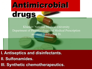 Antiseptics and disinfectants