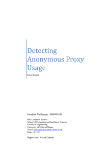 Detecting Anonymous Proxy Usage
