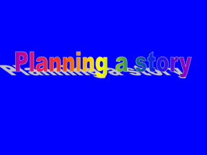 Planning a story - Primary Resources