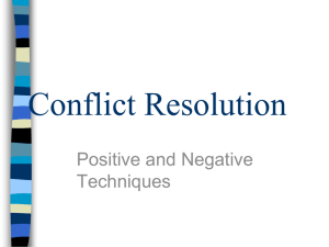 Conflict Resolution PowerPoint