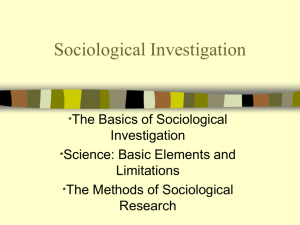 Sociological Investigation