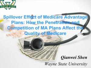Spillover Effect of Medicare Advantage Plans