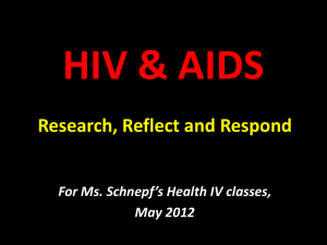 HIV & AIDS - Lenape Regional High School District