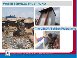 5. The UBSUP & SafiSan Programme