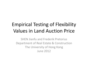 Empirical Testing of Flexibility Value in Land Auction Price