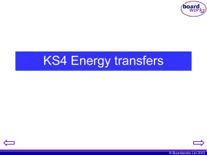 KS4 Energy transfers - Pukekohe High School