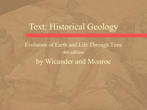 Historical Geology - LSU Geology & Geophysics