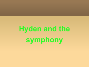 Hyden and the symphony