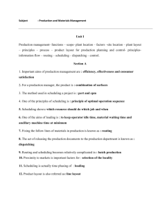 Production Material Mgt - E