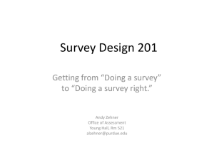 Survey Design Practces Presentation