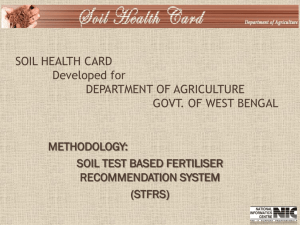 Soil Testing Application - Department of Agriculture & Co