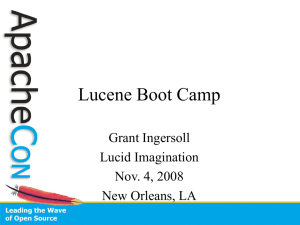 Lucene Boot Camp
