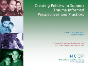 Creating Policies To Support Trauma