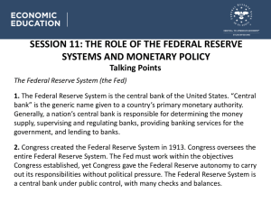 Talking Points Presentation  - Federal Reserve Bank of St. Louis