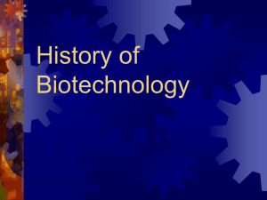 History of Biotechnology (H)
