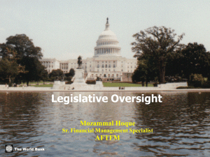 Legislative Oversight