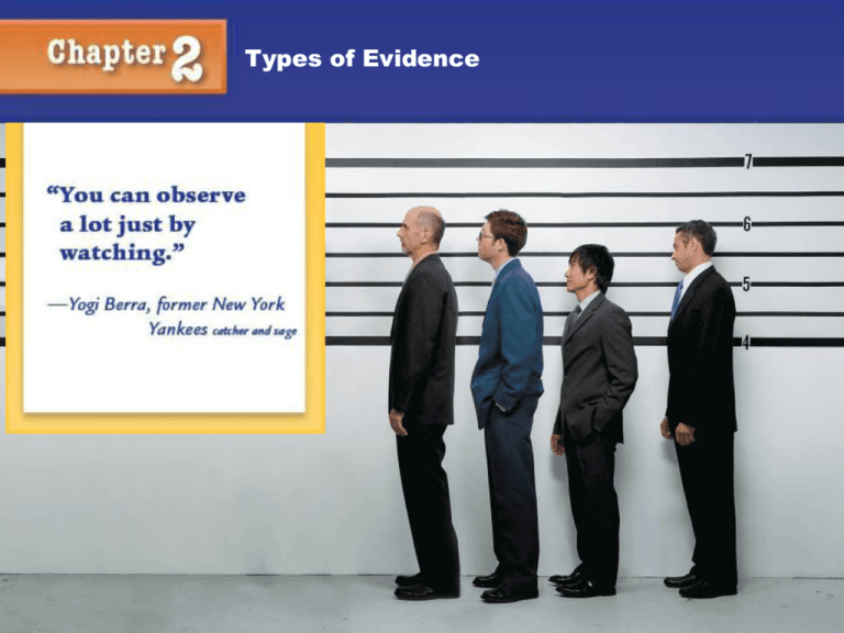 types-of-evidence