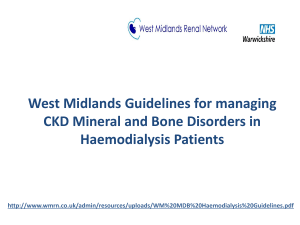 West Midlands Guidelines for CKD-MBD