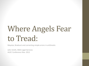 Where Angles Fear to Tread: