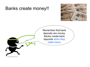 How banks create money