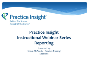 Claim Reports - Practice Insight