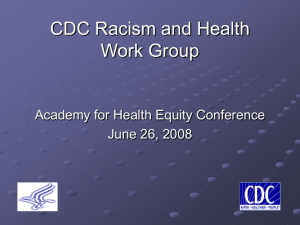 The Impacts of Racism on Health: Fact or Fallacy? A