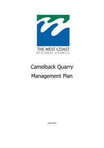 Camelback Quarry Management Plan