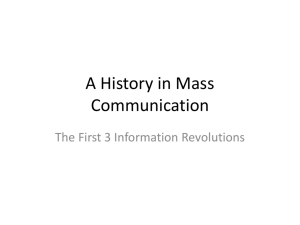 W8 - A History in Mass Communication