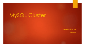 MySQL Cluster