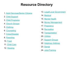 GCYSC Resource Directory (Power Point)