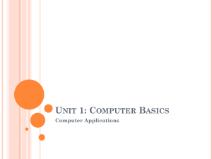 Unit 1: Computer Basics