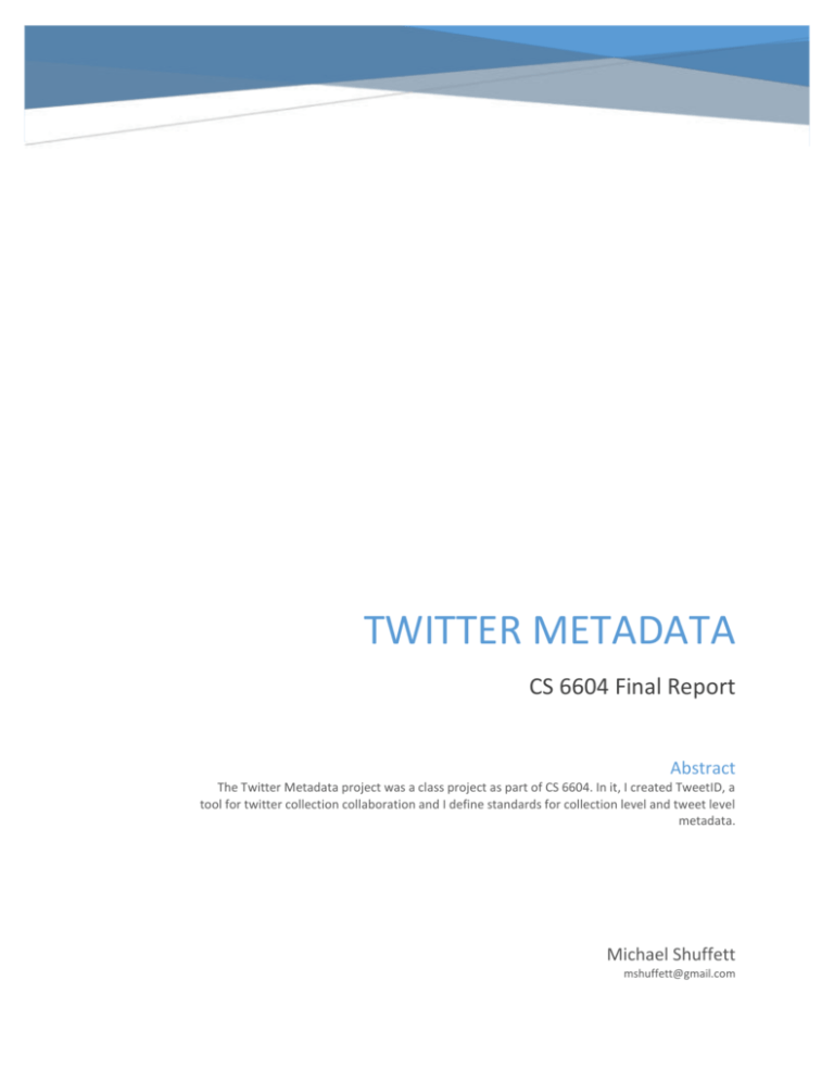 Twitter Metadata