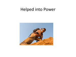 Helped into Power