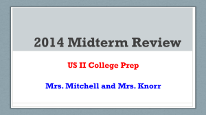 2014 Midterm Review - Woodstown