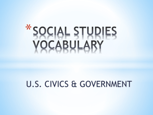 Social Studies Vocabulary Presentation