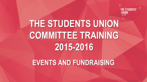 Events and Fundraising - The Students' Union at UWE