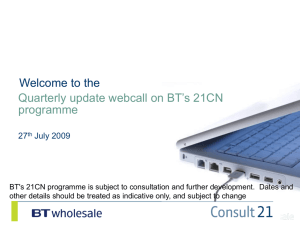 C21 updates for 17th Oct web call