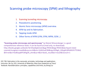 Scanning probe microscopy and spectroscopy