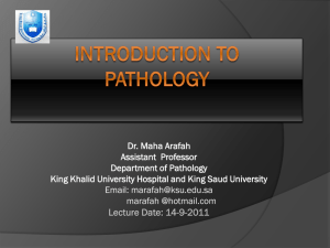 introduction to pathology - King Saud University Medical Student