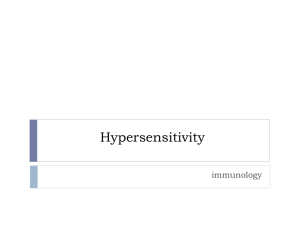Mediated Hypersensitivity Reactions
