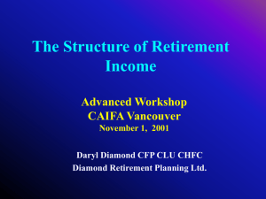 The Structure of Retirement Income