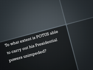 To what extent is the President of the United States