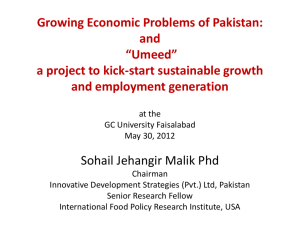 Growing Economic Problems of Pakistan