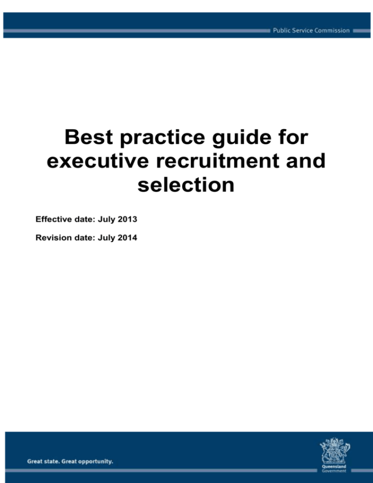 executive-recruitment-and-selection-plan-template