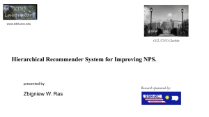 Net Promoter Score - Department of Software and Information Systems