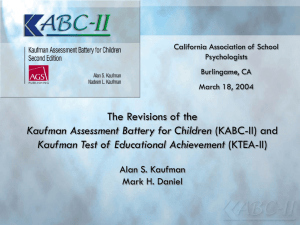 Sequential/Gsm - California Association of School Psychologists