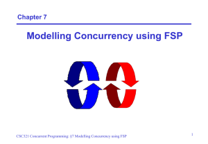Chapter 7 Modelling Concurrency using FSP