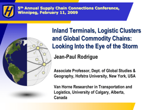 Inland Terminals, Logistic Clusters and Global Commodity Chains