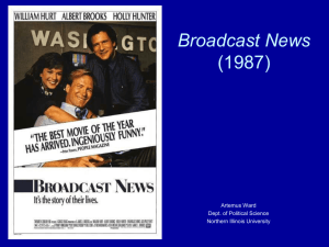 Broadcast News (1987) - Northern Illinois University